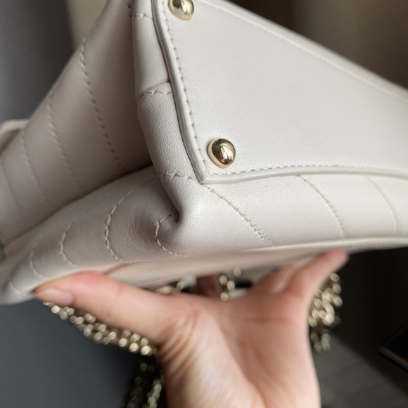 Chanel Coco Cheveon Flap Bag (Ivory) - Picture 4 of 12